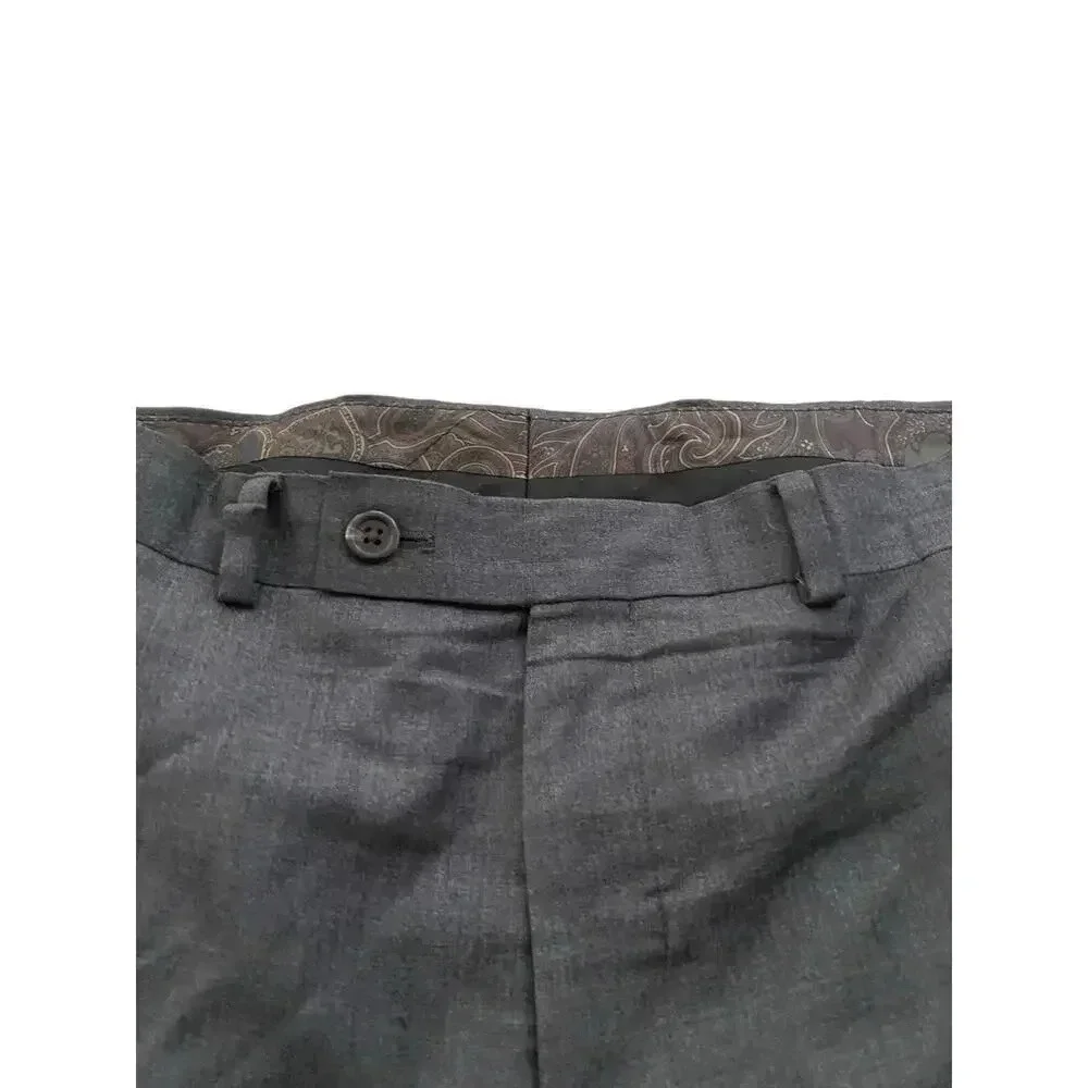 Lauren Ralph Lauren Gray Wide Leg Wool Pant Size Plus 40W X 32L